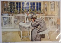 Kunstdruck Carl Larsson Abend vor die Reise nach England 30x40cm 15.008